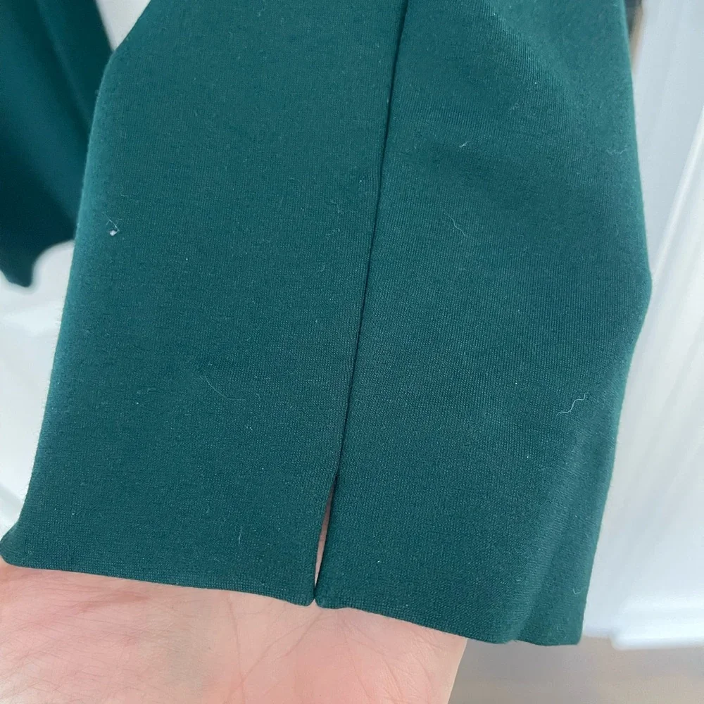 Chico’s Juliet Ponte Ankle Pants pull on Green So Slimming Stretch Sz 3 (16) XL - Picture 5 of 7
